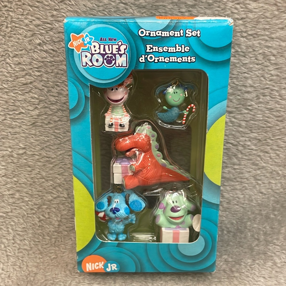 2004 Vintage Blue’s Room Ornament Set Nick Junior E